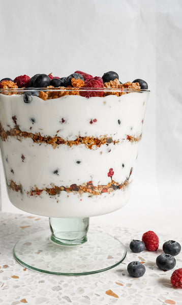 Greek yogurt Christmas trifle