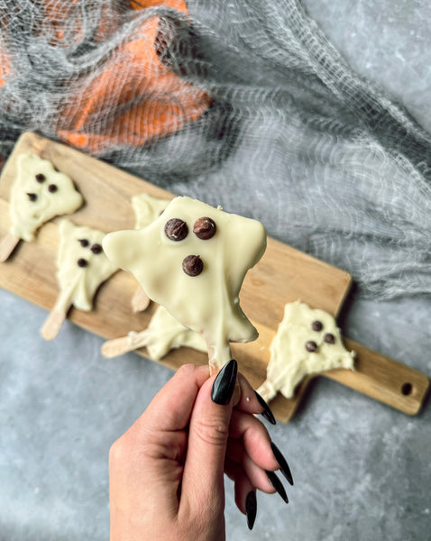 Halloween Ghost Protein Pops Recipe